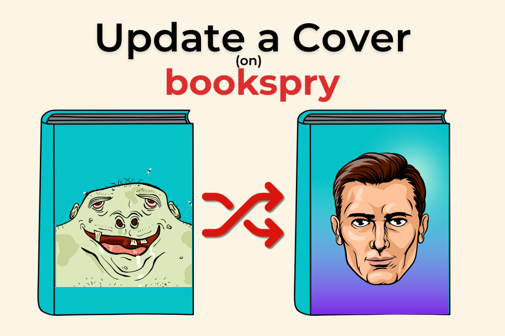 how to update a cover on bookspry for a book promotion